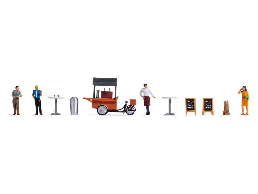 PRE ORDER - At the Coffee Stall Themed Figure Set