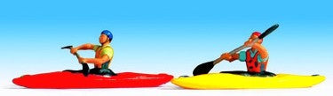 Kayaks (2) with Figures