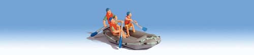White Water Raft with Figures