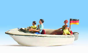 Motor Boat with Figures