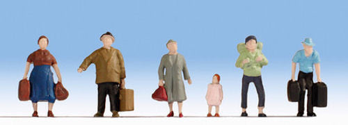 Pedestrians with Luggage (6) Hobby Figure Set