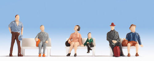 Seated Passengers (6) Hobby Figure Set