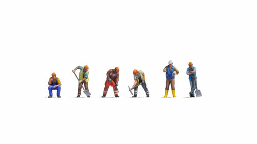 *Construction Workers (6) Figure Set