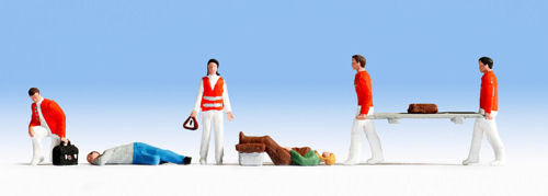 Paramedics (6) and Accessories Figure Set
