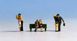 Courting Couples (3x2) with Bench Figure Set