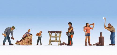 Chopping Wood (5) Figure Set