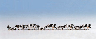 Black and White Cows (9) Figure Set