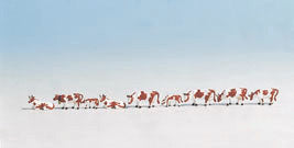 Brown and White Cows (9) Figure Set