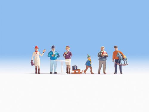 Christmas Market (6) and Accessories Figure Set