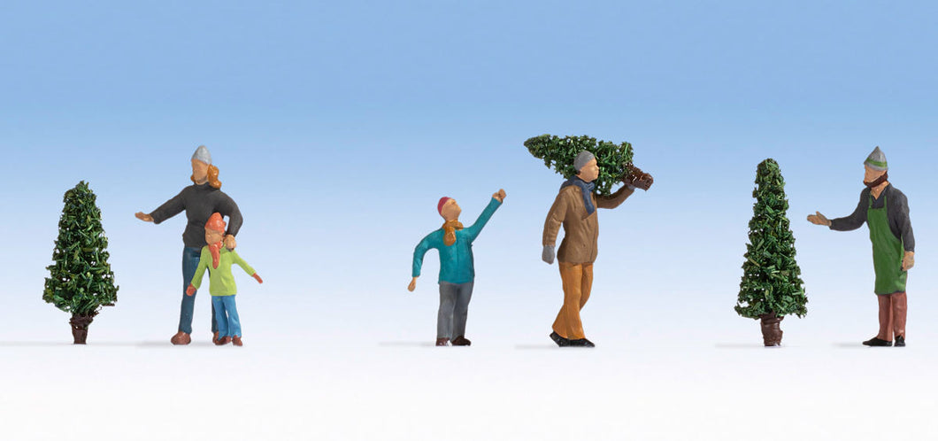 Selling Christmas Trees (5) Figure Set