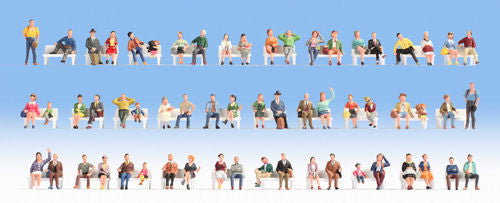 Sitting People (60) Mega Economy Figure Set
