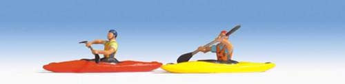 Kayaks (2) with Figures