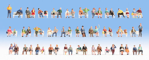 Sitting People (60) Mega Economy Figure Set
