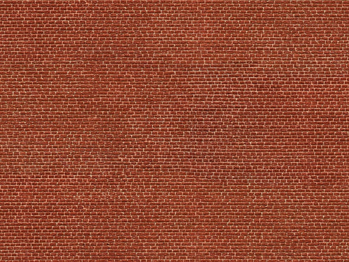 Red Brick 3D Cardboard Sheet 25x12.5cm