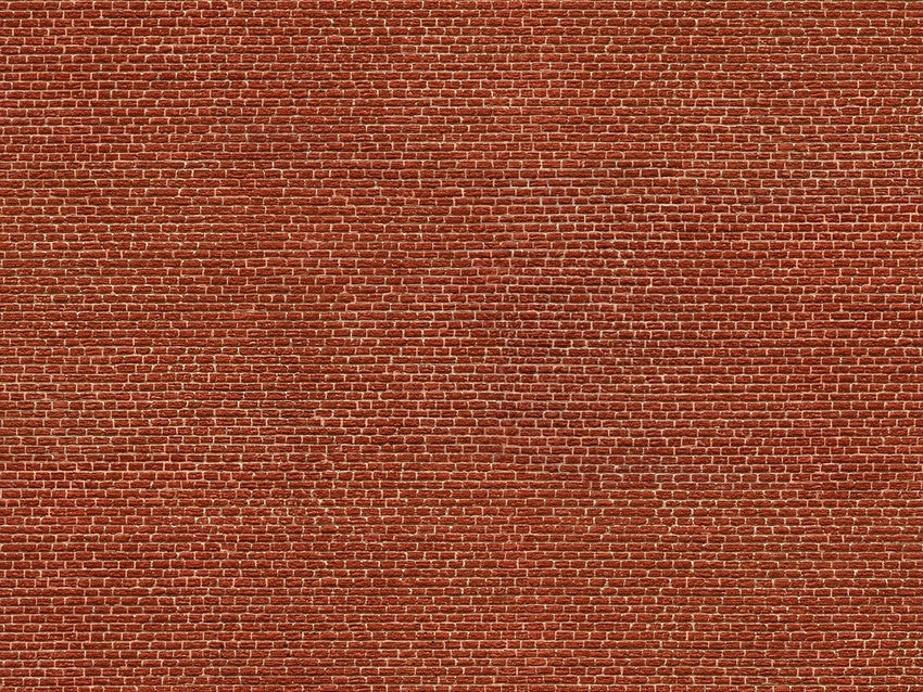 Red Brick 3D Cardboard Sheet 25x12.5cm