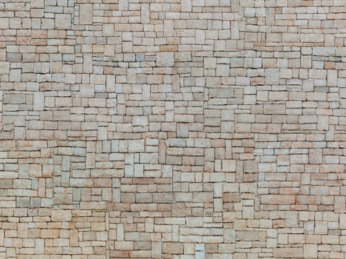 Beige Limestone Wall 3D Cardboard Sheet 25x12.4cm