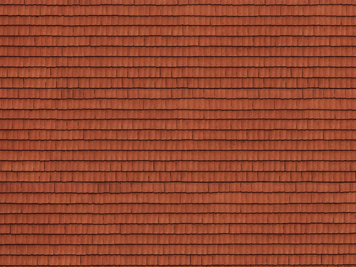 Roof Tile 3D Cardboard Sheet 25x12.5cm