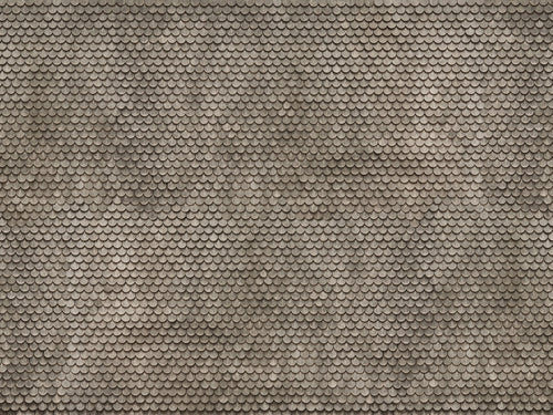 Plain Grey Tile 3D Cardboard Sheet 25x12.5cm