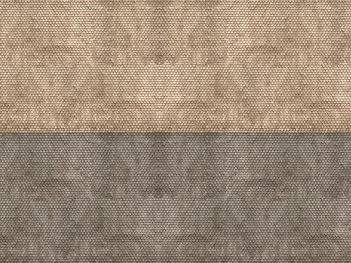 Grey Plain Tile 3D Cardboard Sheet 25x12.5cm