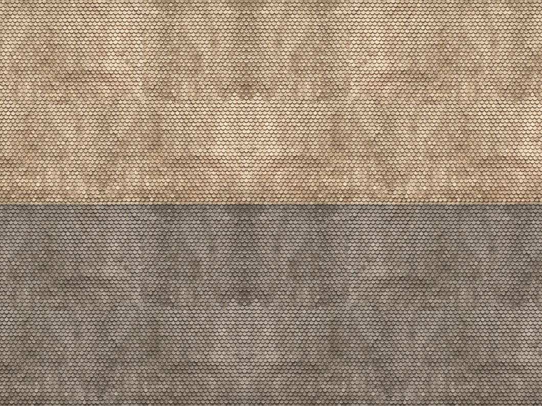 Grey Plain Tile 3D Cardboard Sheet 25x12.5cm