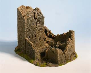 Castle Ruin Hard Foam Building 18x14x12cm