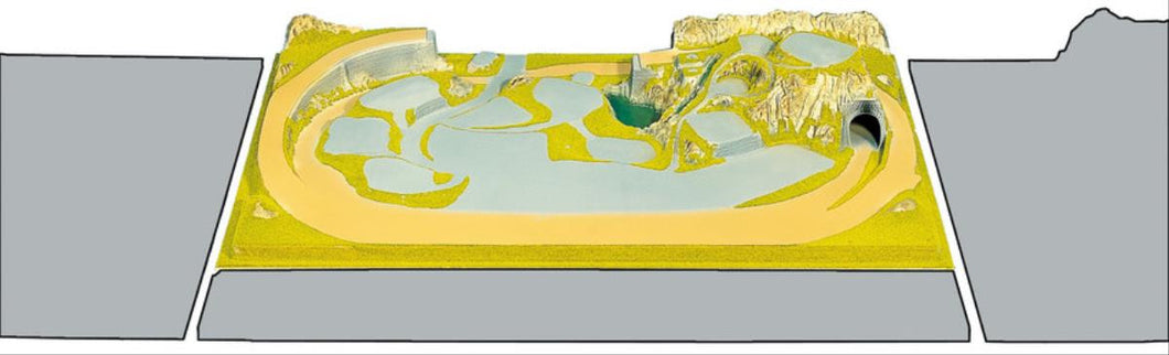 Konigsfeld Preformed HO/TT Layout Board 160x100cm