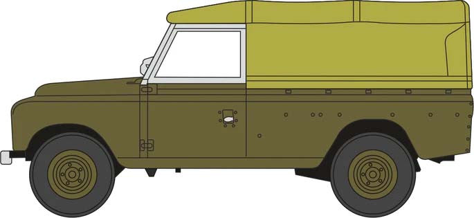 *Land Rover Series II LWB Canvas Bronze Green