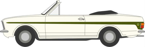 Ford Cortina MkII Crayford Convertible Ermine White/Green   43CCC002   1:43 Scale