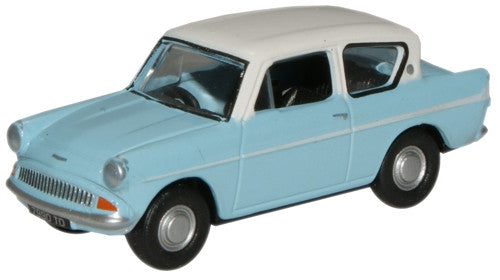 Ford Anglia Light Blue/Ermine White