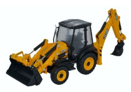 JCB 3CX Eco Backhoe Loader   763CX001   1:76 Scale,OO Gauge