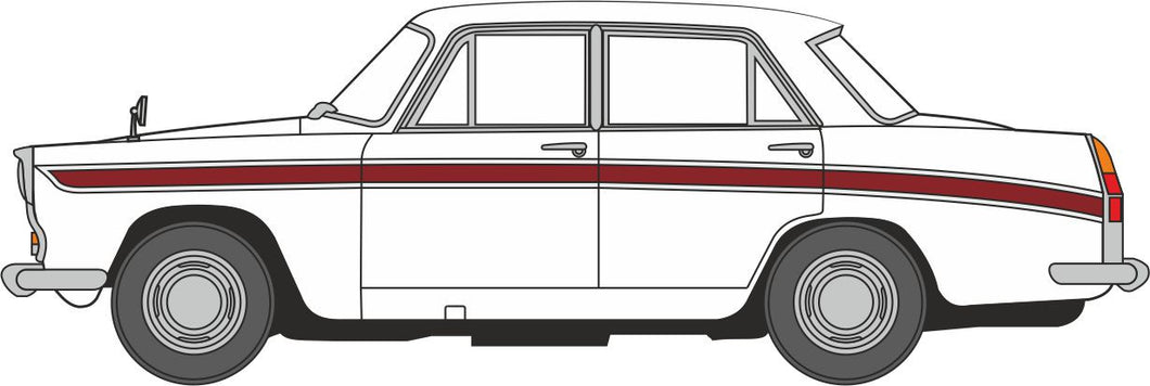 *Austin Cambridge Snowberry White/Embassy Maroon