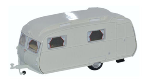Carlight Continental Caravan Light Grey   76CC001   1:76 Scale,OO Gauge