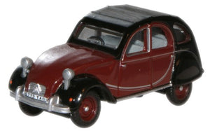 Citroen 2CV Maroon/Black   76CT001   1:76 Scale,OO Gauge