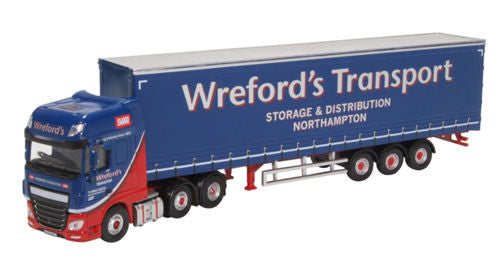 DAF XF Euro 6 Curtainside Wrefords   76DXF002   1:76 Scale,OO Gauge