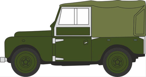 Land Rover Series I 88'' Canvas Bronze Green Plimsoll   76LAN188024   1:76 Scale,OO Gauge