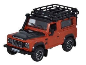 Land Rover Defender 90 Station Wagon Phoenix Orange   76LRDF008AD   1:76 Scale,OO Gauge