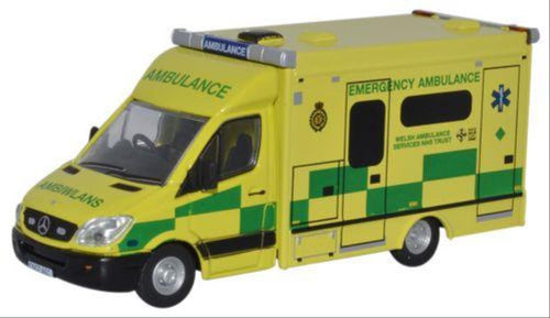 Mercedes Ambulance Wales   76MA001   1:76 Scale,OO Gauge