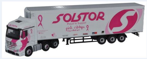 Mercedes Actros SSC Fridge Solstor Pink Ribbon Foundation   76MB005   1:76 Scale,OO Gauge
