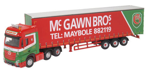 Mercedes Actros GSC Curtainside McGawn Bros   76MB007   1:76 Scale,OO Gauge