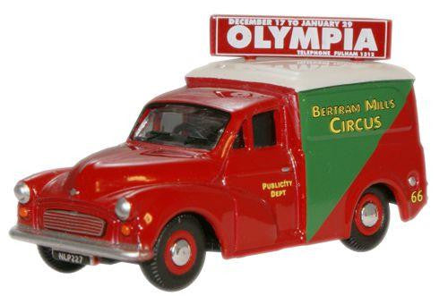 Morris Minor Van Bertram Mills   76MM058   1:76 Scale,OO Gauge