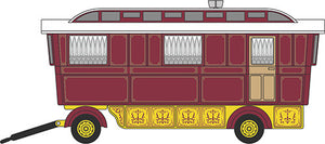 Showmans Caravan Maroon   76SCV001   1:76 Scale,OO Gauge