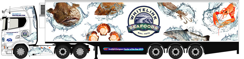 Scania S Series Highline Fridge Whitelink Seafoods   76SNG001   1:76 Scale,OO Gauge