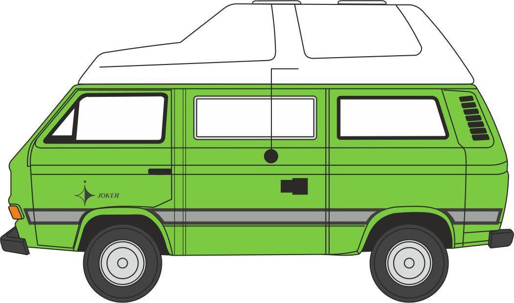 Volkswagen T25 Camper Liana Green - Oxford Diecast - 76T25011