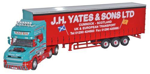 Scania T Cab Topline Curtainside J H Yates and Sons Ltd   76TCAB003   1:76 Scale,OO Gauge