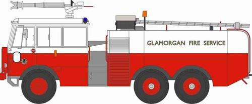 Thornycroft Nubian Major Glamorgan Fire Service   76TN002   1:76 Scale,OO Gauge