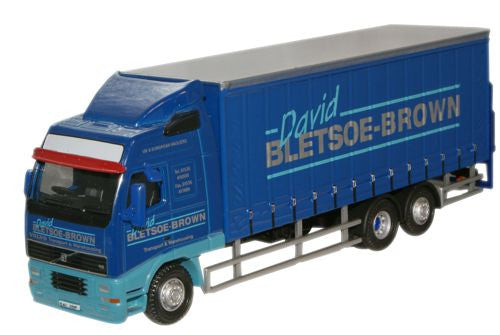 Volvo FH Curtainside Lorry David Bletsoe Brown   76VOL01CL   1:76 Scale,OO Gauge