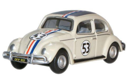 VW Beetle Pearl White (Herbie)   76VWB001   1:76 Scale,OO Gauge