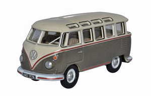 Volkswagen T1 Samba Bus Mouse Grey/Pearl White   76VWS009   1:76 Scale,OO Gauge