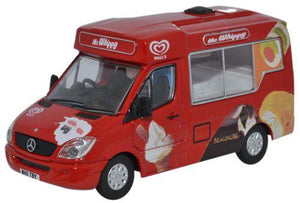 Whitby Mondial Mercedes Ice Cream Van Walls Ice Cream   76WM001   1:76 Scale,OO Gauge