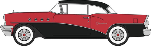 Buick Century 1955 Carlsbad Black/Cherokee Red   87BC55006   1:87 Scale